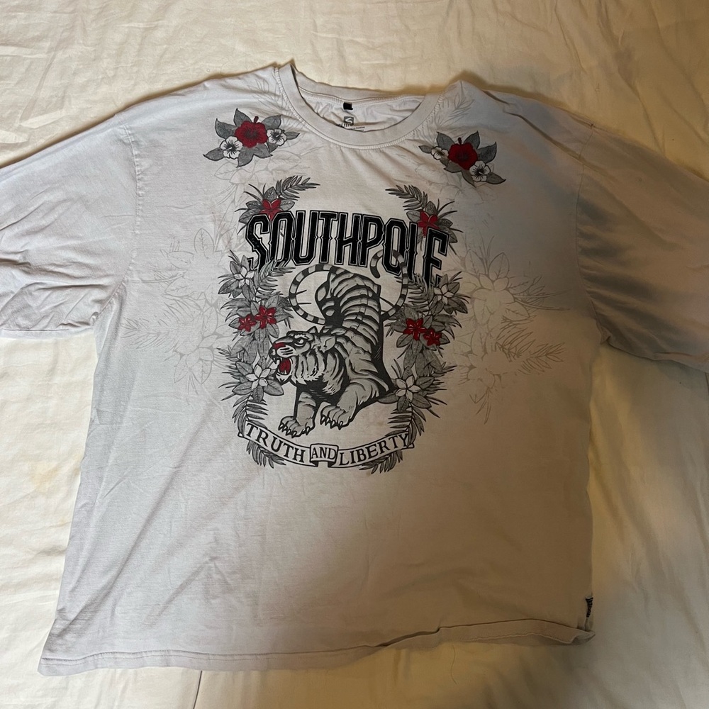 Southpole Graphic Tee with Tiger Design